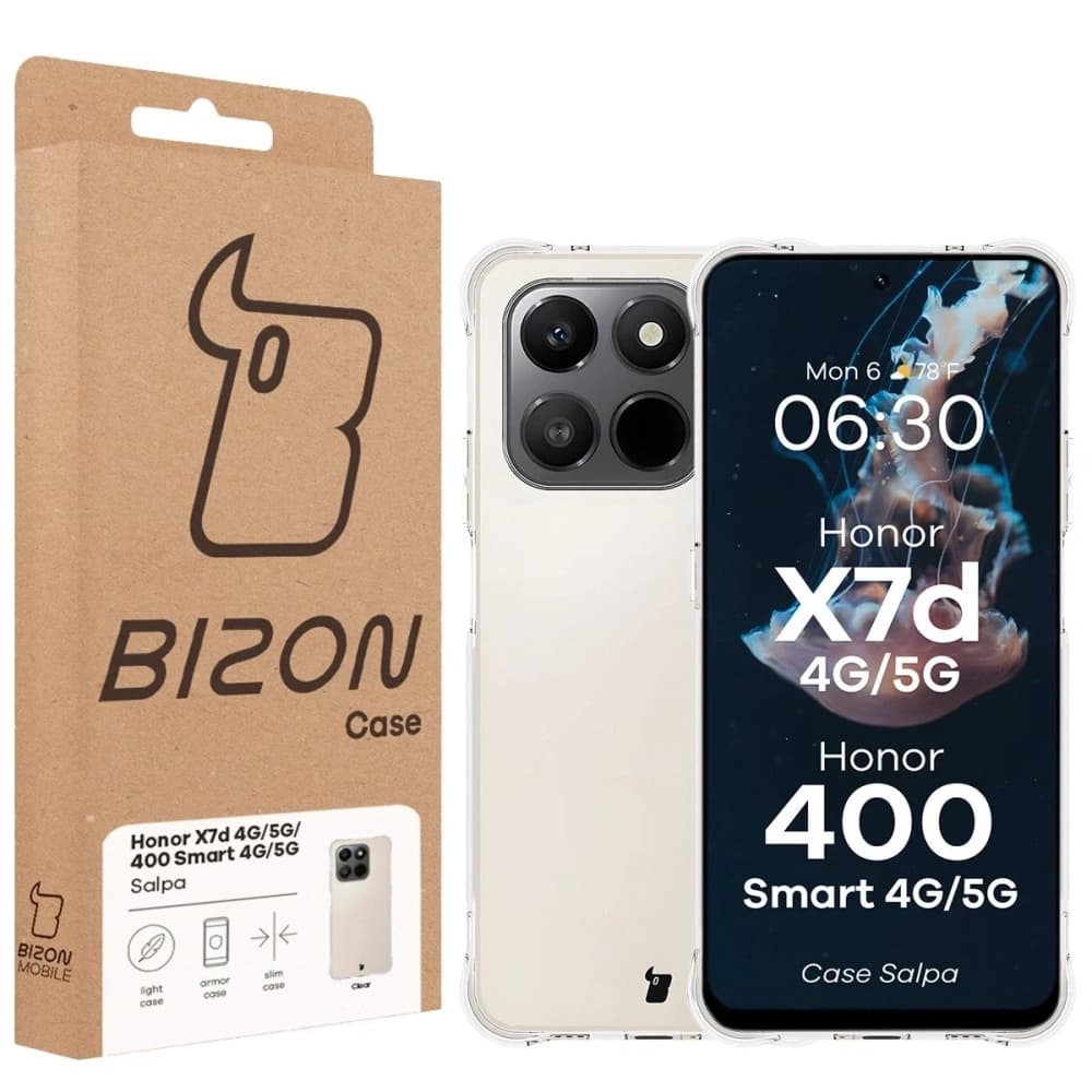 Bizon Case Salpa Honor X7d / Honor 400 Smart klar - 7