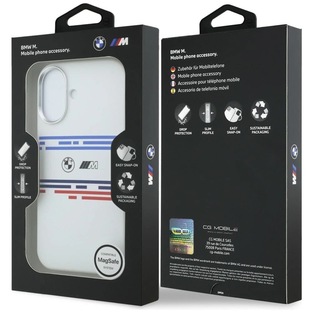BMW M Silicon Horizontal Line MagSafe Apple iPhone 17 white - 8