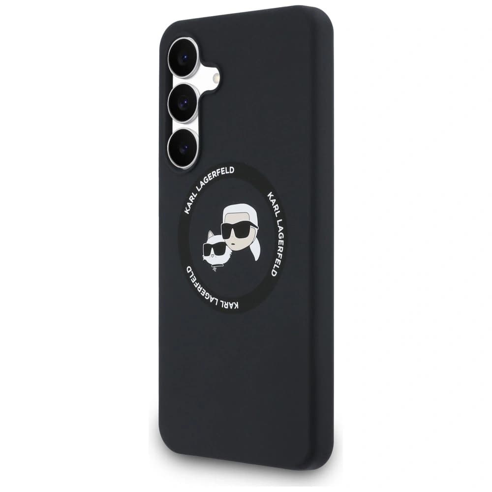 Karl Lagerfeld Silicone Karl&Choupette Heads MagSafe Samsung Galaxy S25 FE black - 2