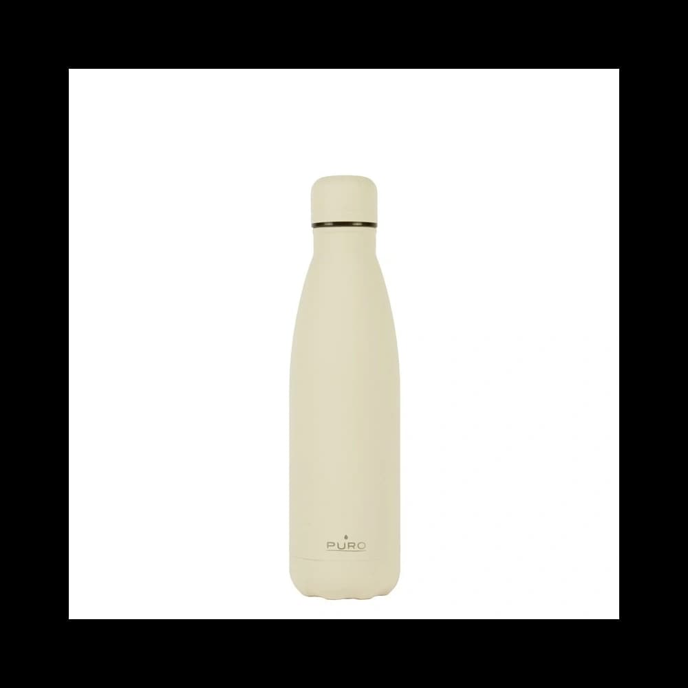 PURO ICON Thermosflasche aus Edelstahl 500ml (Beige) (Pulverbeschichtung) - 1