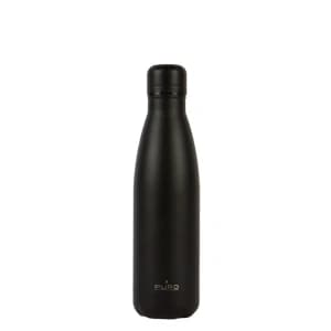 PURO ICON Thermosflasche aus Edelstahl 500ml (Schwarz) (Pulverbeschichtung)