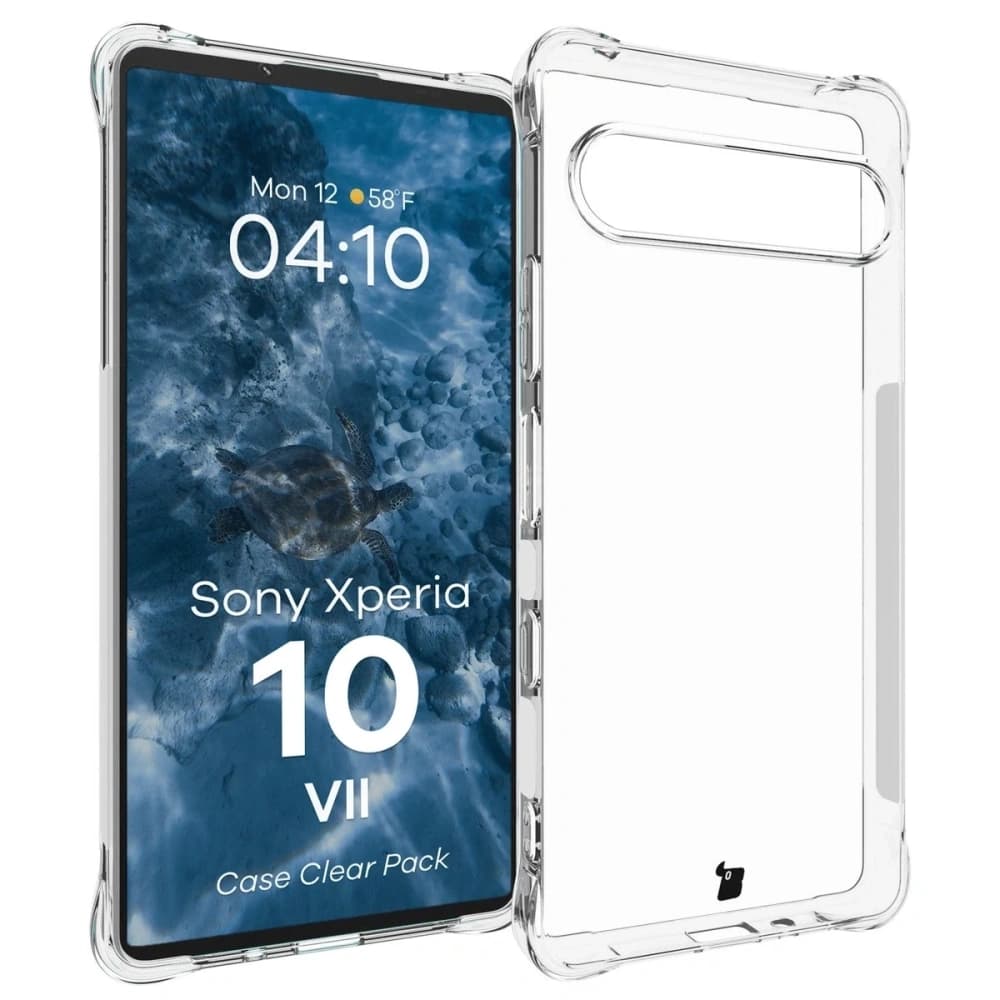 Bizon Case Clear Pack case + 2x tempered glass + lens glass Sony Xperia 10 VII - 3