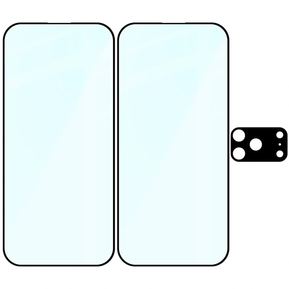 Bizon Edge Pack 2x screen glass + camera glass Apple iPhone 17 Pro - 6