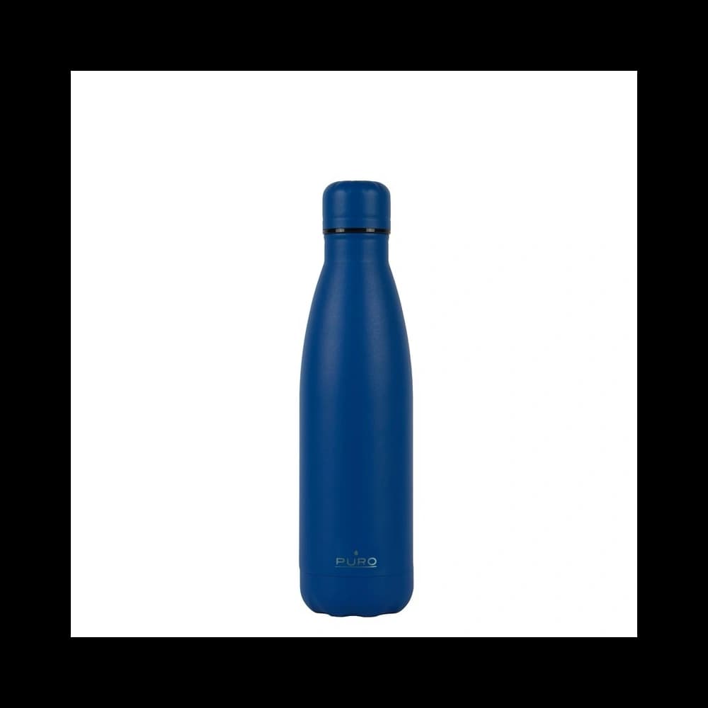 PURO ICON Edelstahl-Thermoflasche 500ml (Dunkelblau) (Pulverbeschichtung) - 1