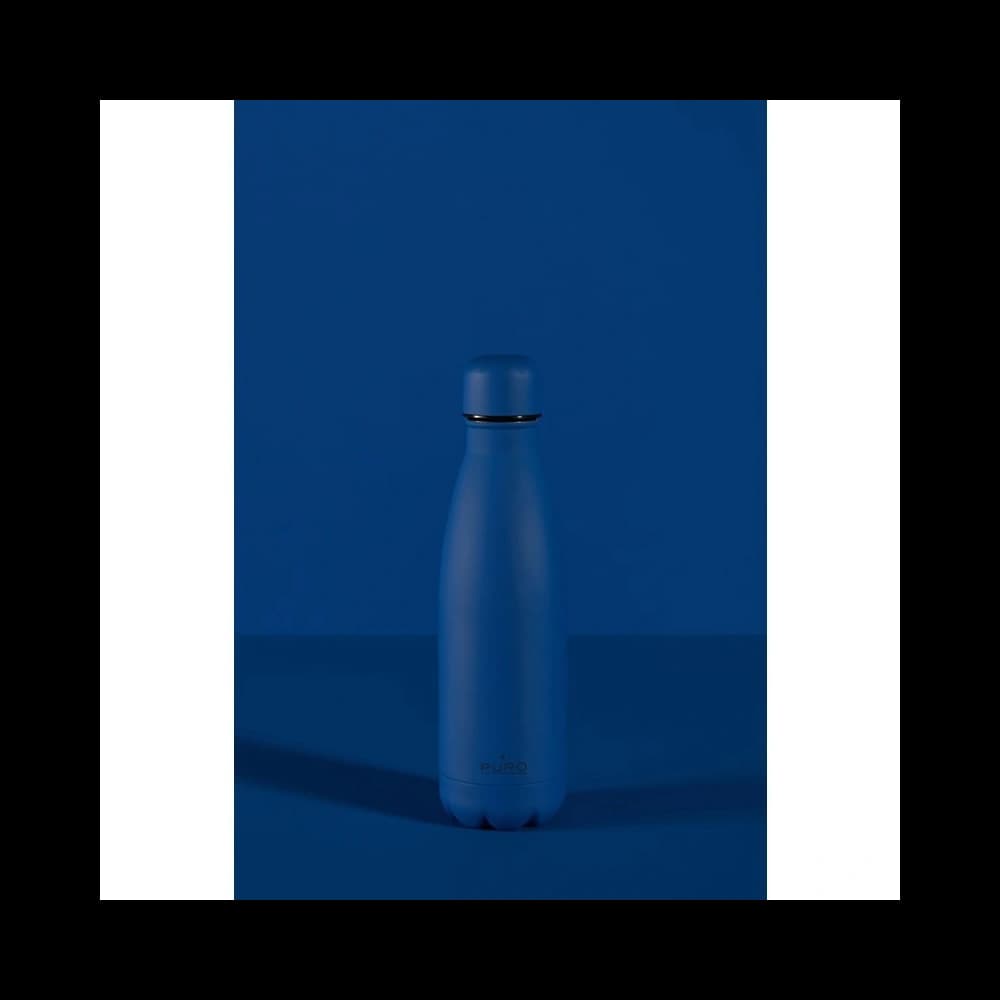 PURO ICON Edelstahl-Thermoflasche 500ml (Dunkelblau) (Pulverbeschichtung) - 2