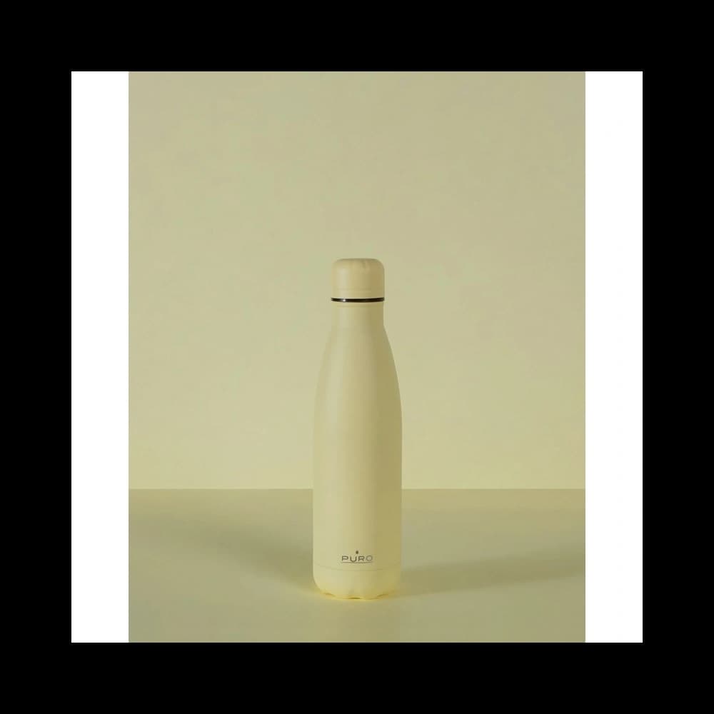 PURO ICON Edelstahl-Thermoflasche 500ml (Hellgelb) (Pulverbeschichtung) - 2