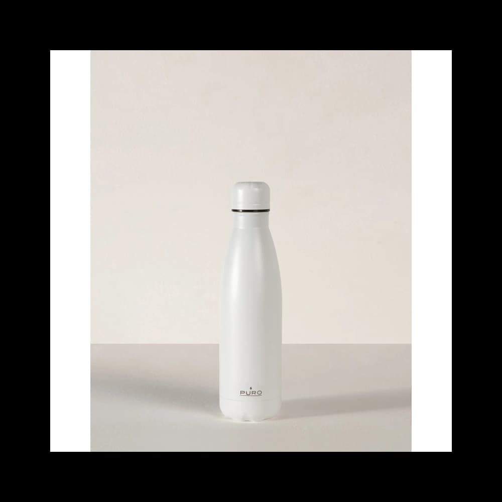 PURO ICON Edelstahl-Thermoflasche 500ml (weiß) (Pulverbeschichtung) - 2