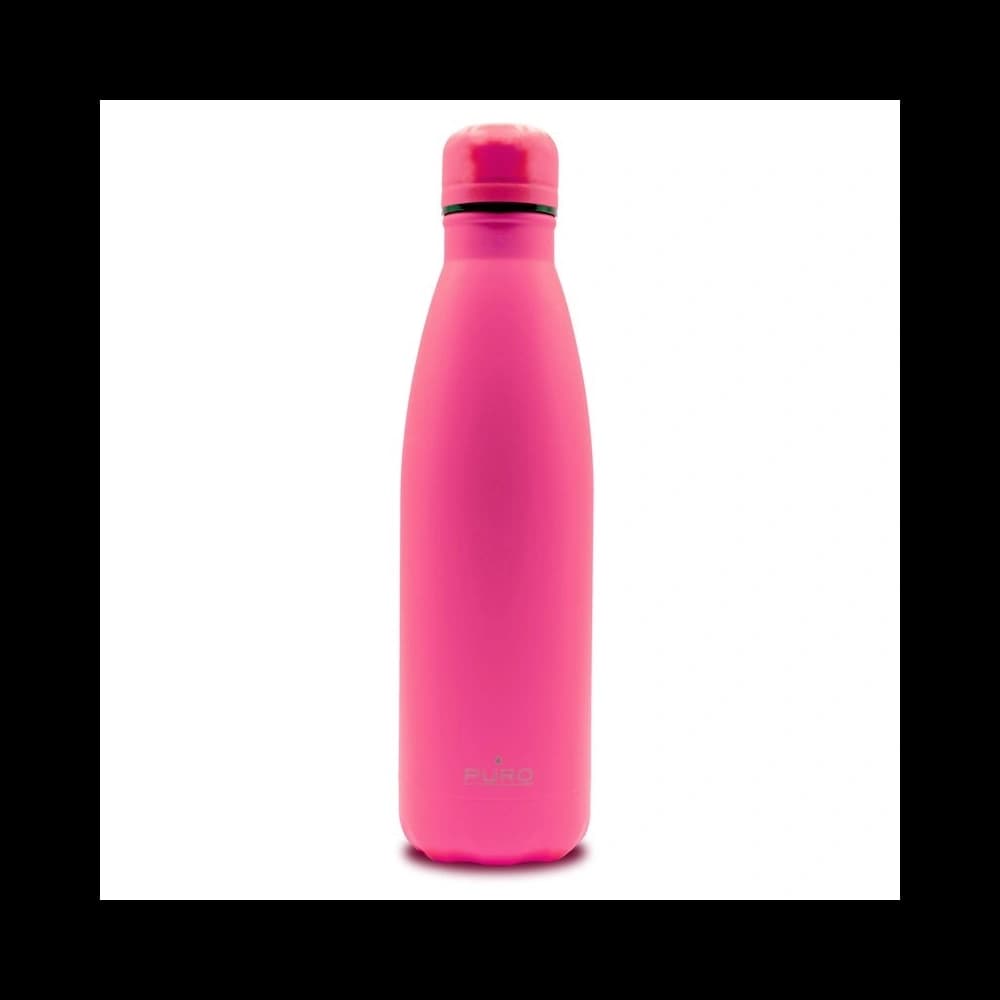 PURO ICON Fluo Edelstahl Thermosflasche 500ml (Fucsia) (Pulverbeschichtung) - 1