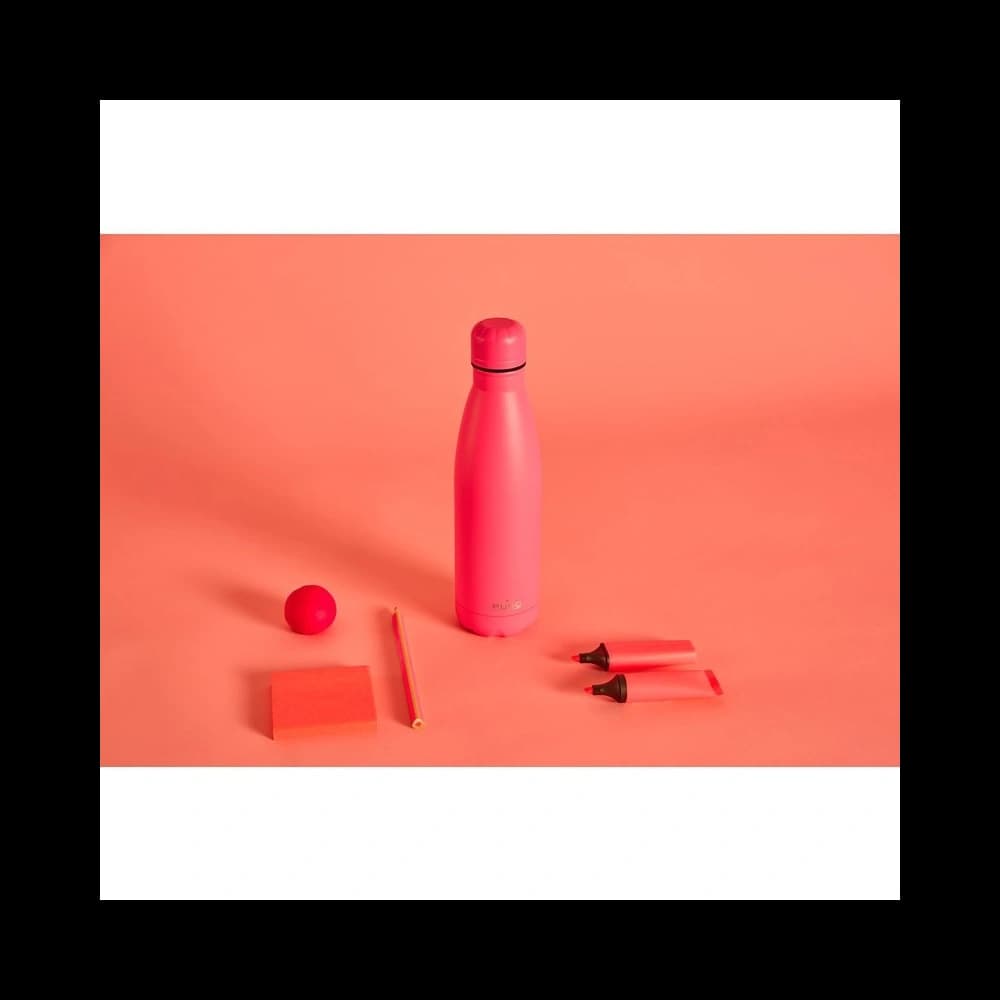 PURO ICON Fluo Edelstahl Thermosflasche 500ml (Fucsia) (Pulverbeschichtung) - 3