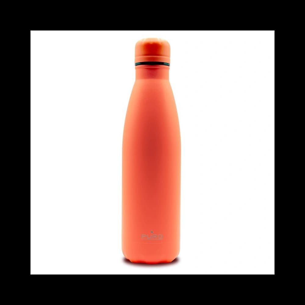 PURO ICON Fluo Edelstahl-Thermoflasche 500ml (Orange) (Pulverbeschichtung) - 1