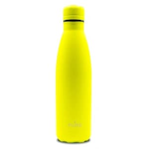 PURO ICON Fluo Edelstahl-Thermoflasche 500ml (gelb) (Pulverbeschichtung)
