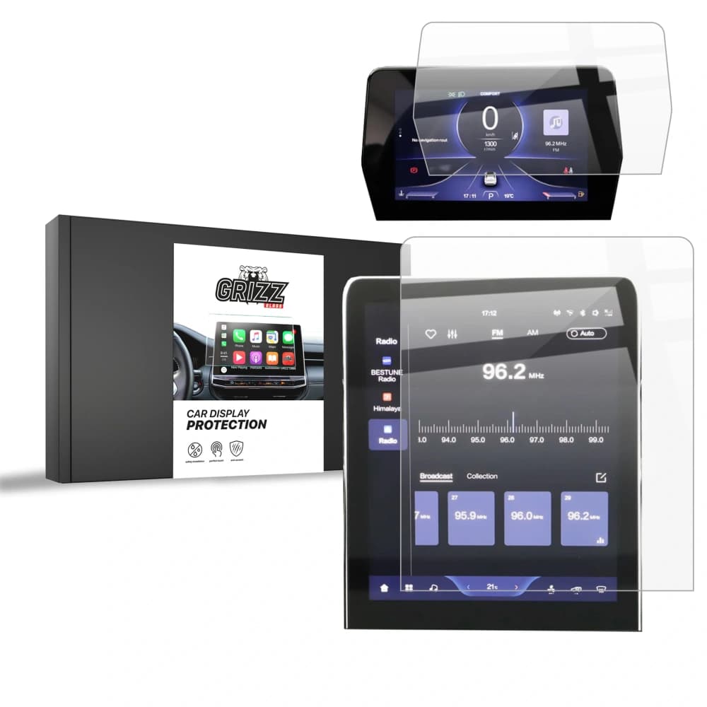 Ceramic GrizzGlass CarDisplay Protection Bestune T90 12,6" (2023-2025) [2w1]  - 1