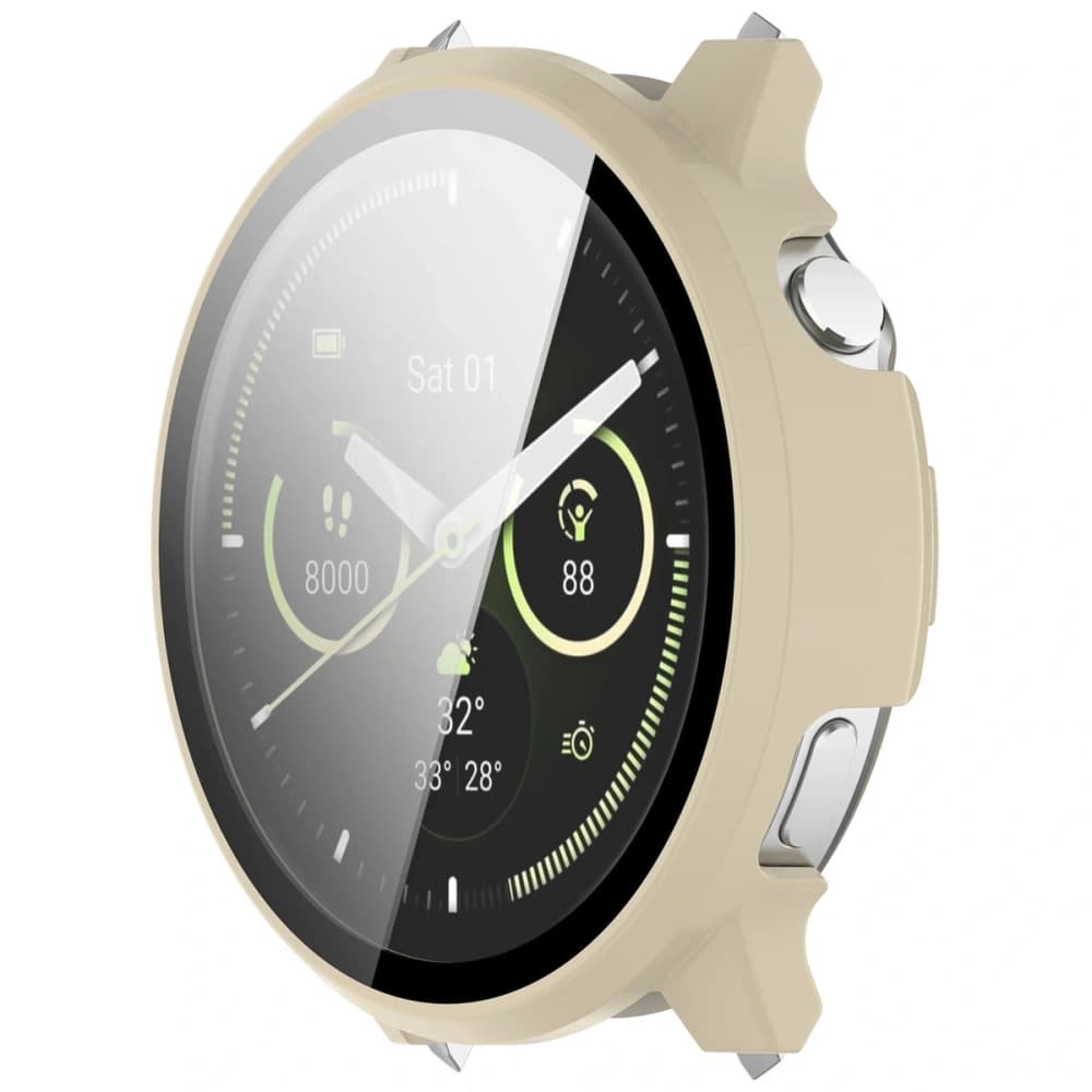 Bizon Case+Glass Uhr Garmin Venu 4 41mm beige - 6