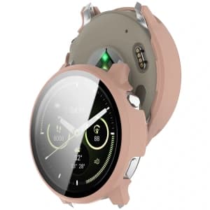 Bizon Case+Glass Uhr Garmin Venu 4 41mm pink