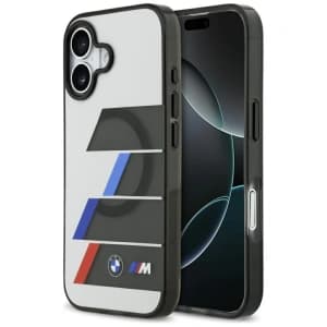 BMW M IML Metallknöpfe Tricolor Linien MagSafe Apple iPhone 17 anthrazit