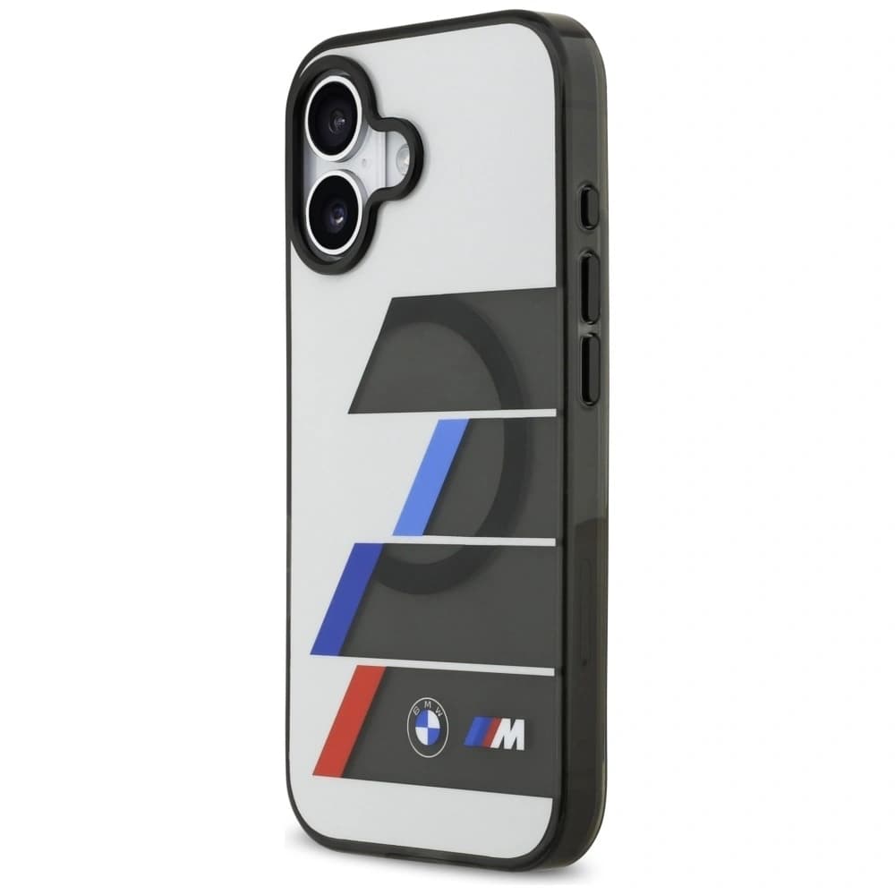BMW M IML Metallknöpfe Tricolor Linien MagSafe Apple iPhone 17 anthrazit - 2