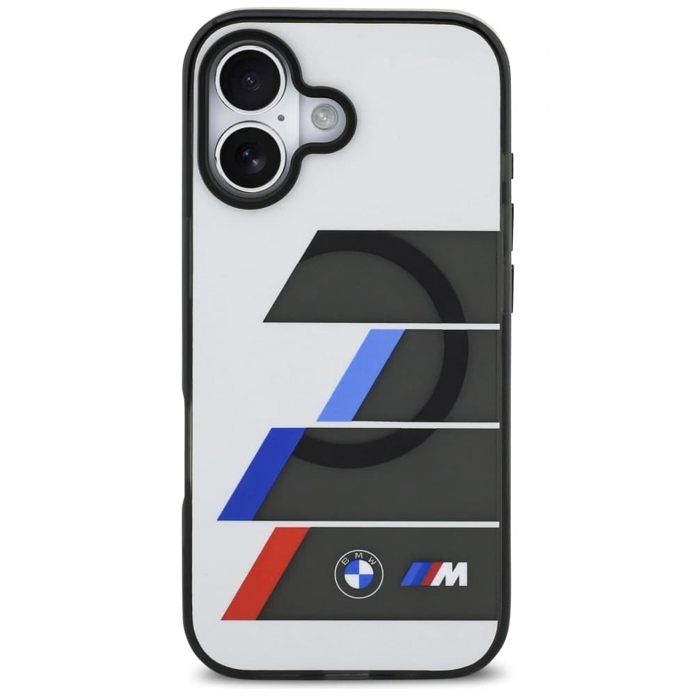 BMW M IML Metallknöpfe Tricolor Linien MagSafe Apple iPhone 17 anthrazit - 3