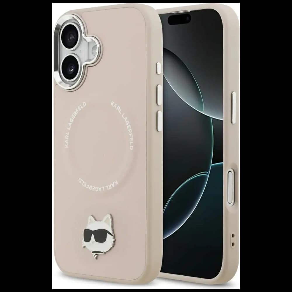 Karl Lagerfeld Choupette Pin MagSafe Apple iPhone 17 pink - 1