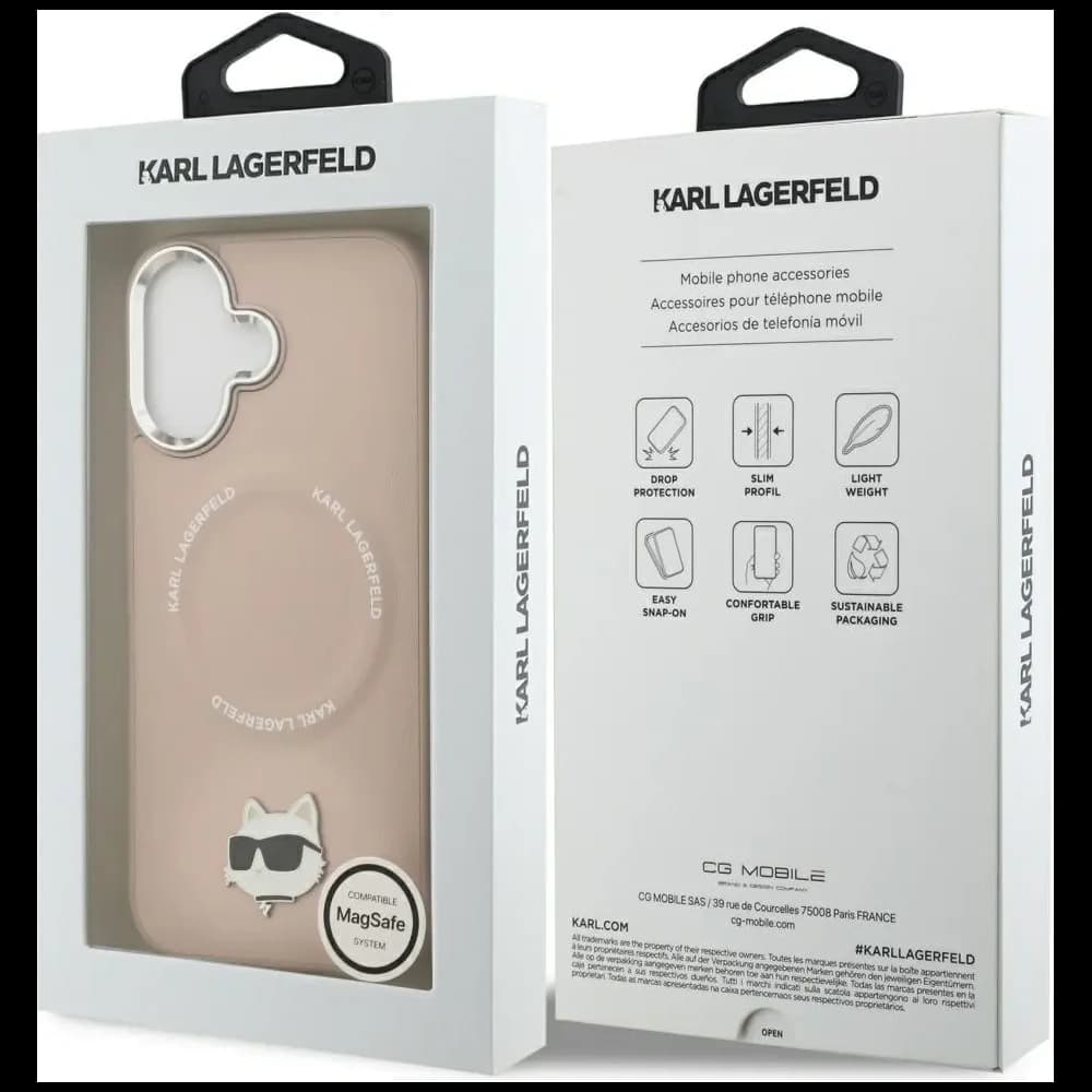 Karl Lagerfeld Choupette Pin MagSafe Apple iPhone 17 pink - 8