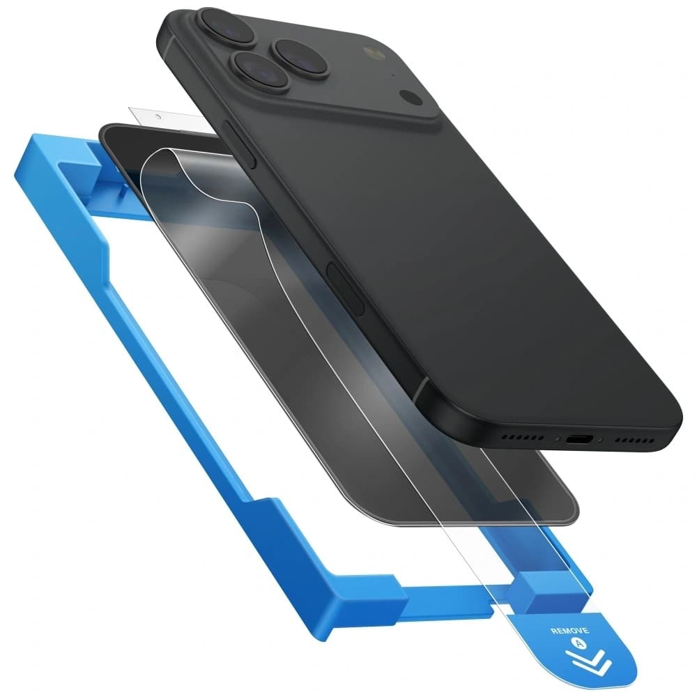 UNIQ Optix Exofit Privacy Apple iPhone 17 Pro Max mit einem Applikator zur Privatsphäre - 4