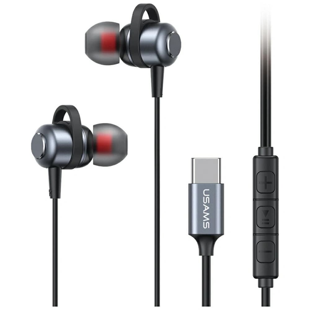 USAMS EP-48 USB-C Stereo In-Ear Headphones Tarnish - 1