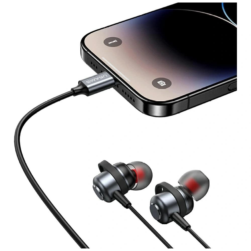 USAMS EP-48 USB-C Stereo In-Ear Headphones Tarnish - 4