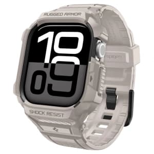Spigen Rugged Armor Pro V2 Apple Watch 10 / 11 42mm Düne Beige