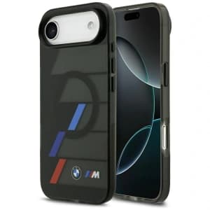 BMW M IML Metal Buttons Tricolor Lines MagSafe Apple iPhone Air black