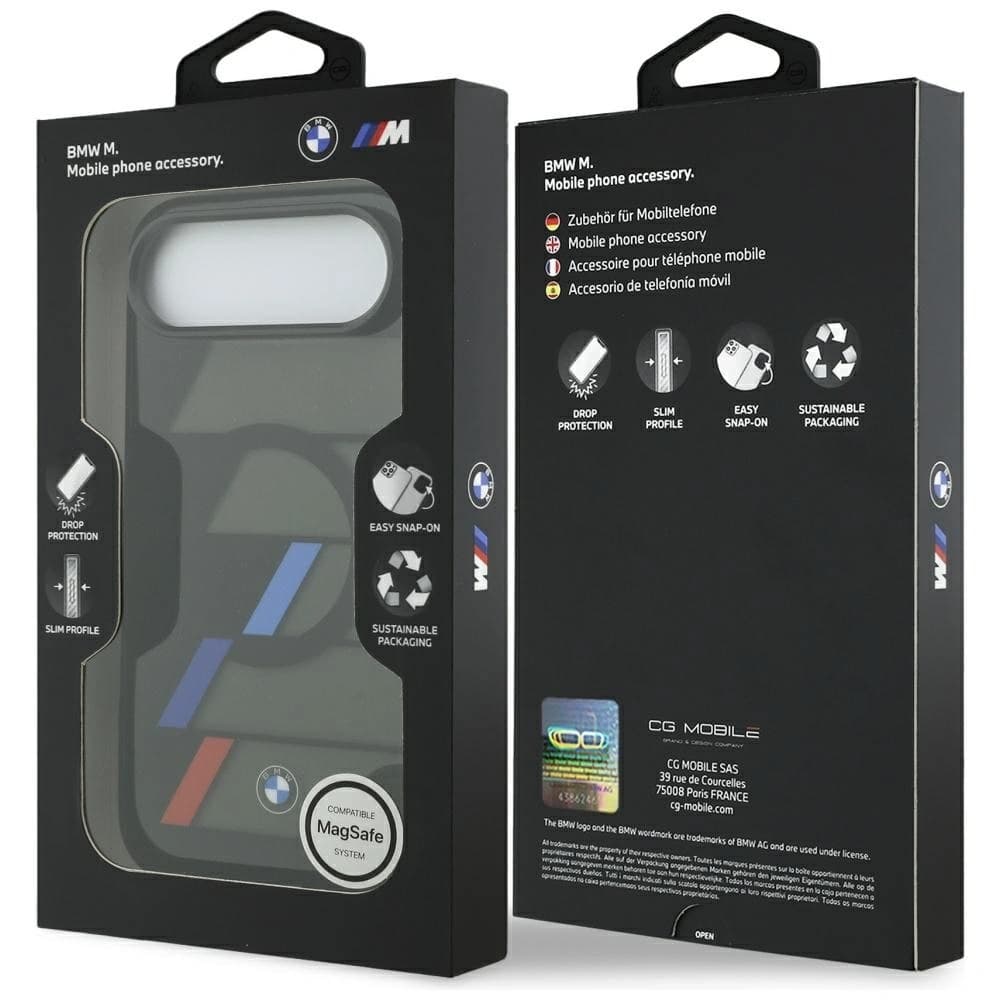 BMW M IML Metal Buttons Tricolor Lines MagSafe Apple iPhone Air black - 8