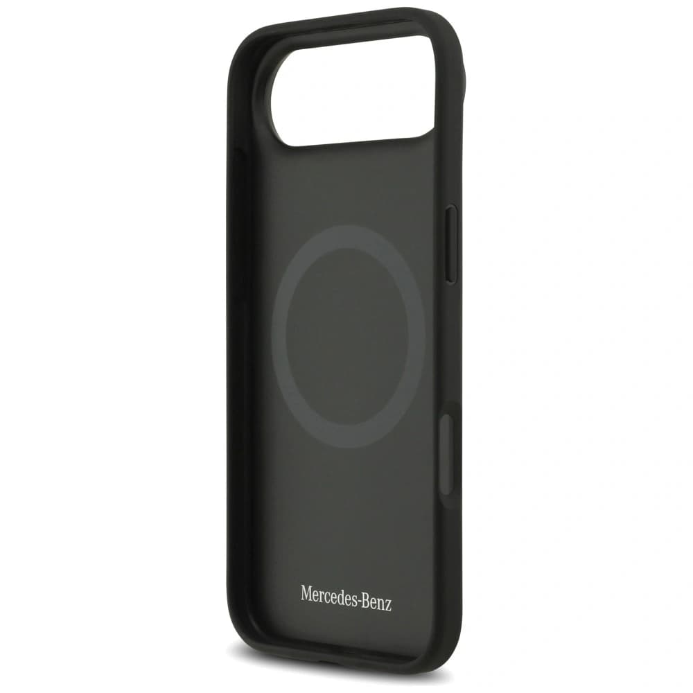 Mercedes Leather Star Pattern Stripes MagSafe Apple iPhone Air black - 7