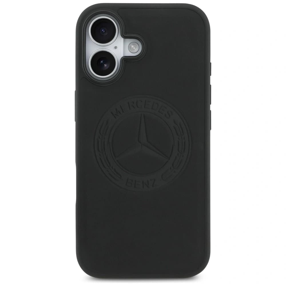 Mercedes Leather Vintage Logo MagSafe Apple iPhone 17 black - 3