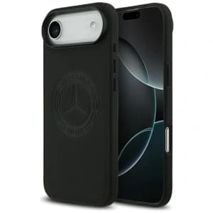 Mercedes Leather Vintage Logo MagSafe Apple iPhone Air black