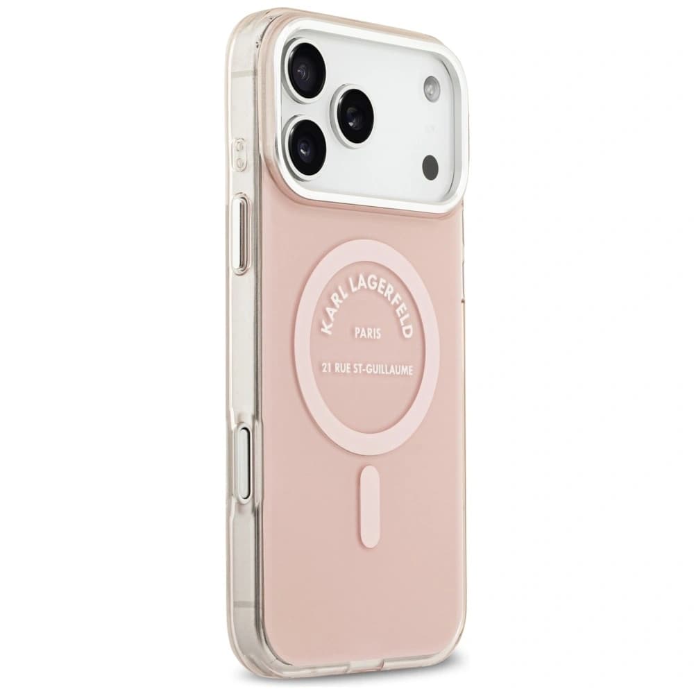 Karl Lagerfeld IML Karl RSG Logo MagSafe Apple iPhone 17 Pro Max pink - 4