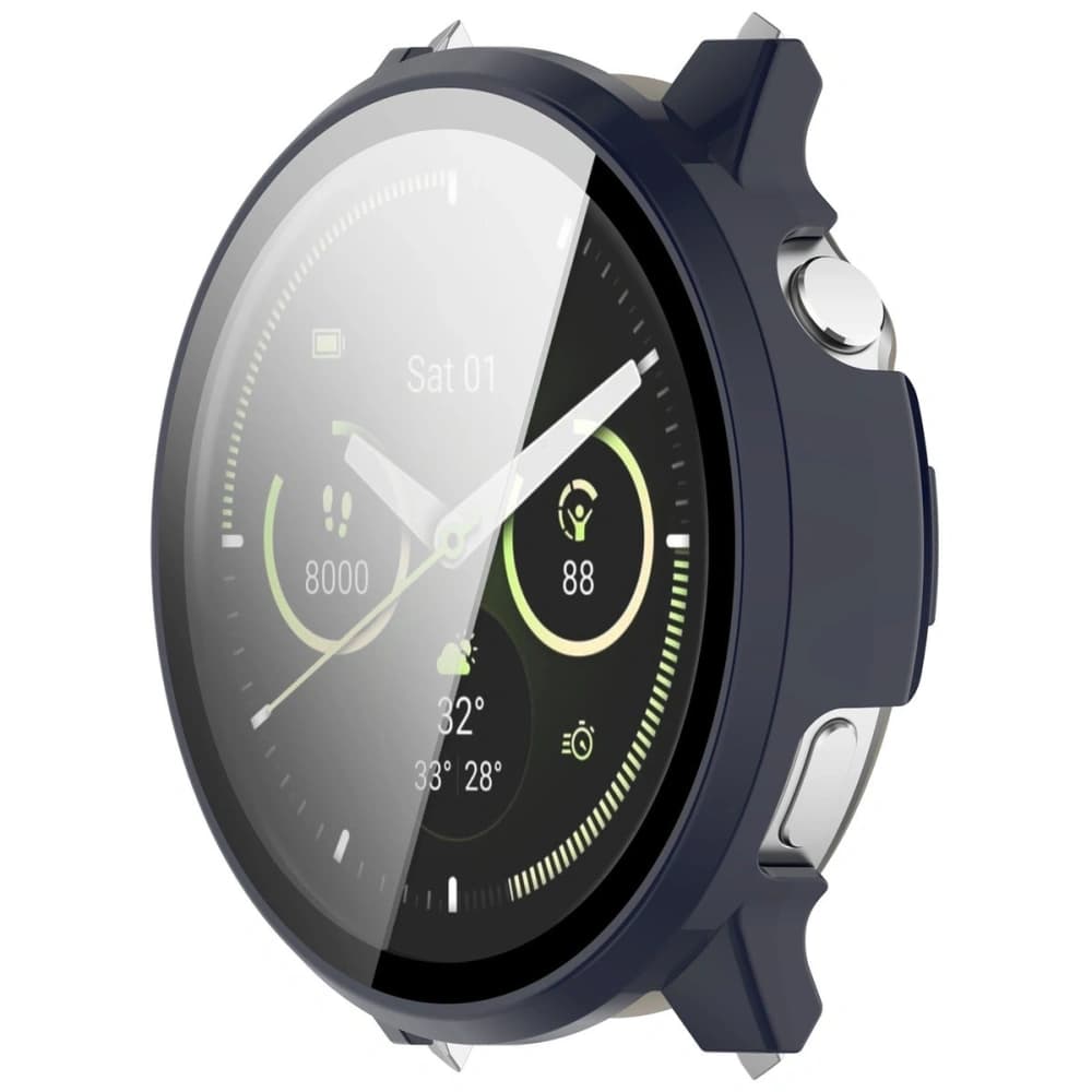 Bizon Case+Glas Uhr Garmin Venu 4 45mm dunkelblau - 5