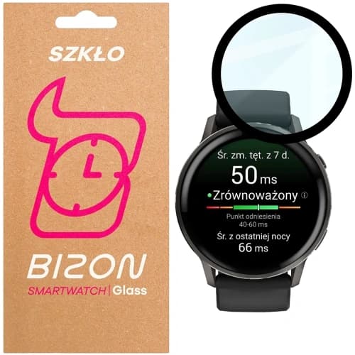 Bizon Glass Watch Edge Hybrid Garmin Venu 4 45mm black