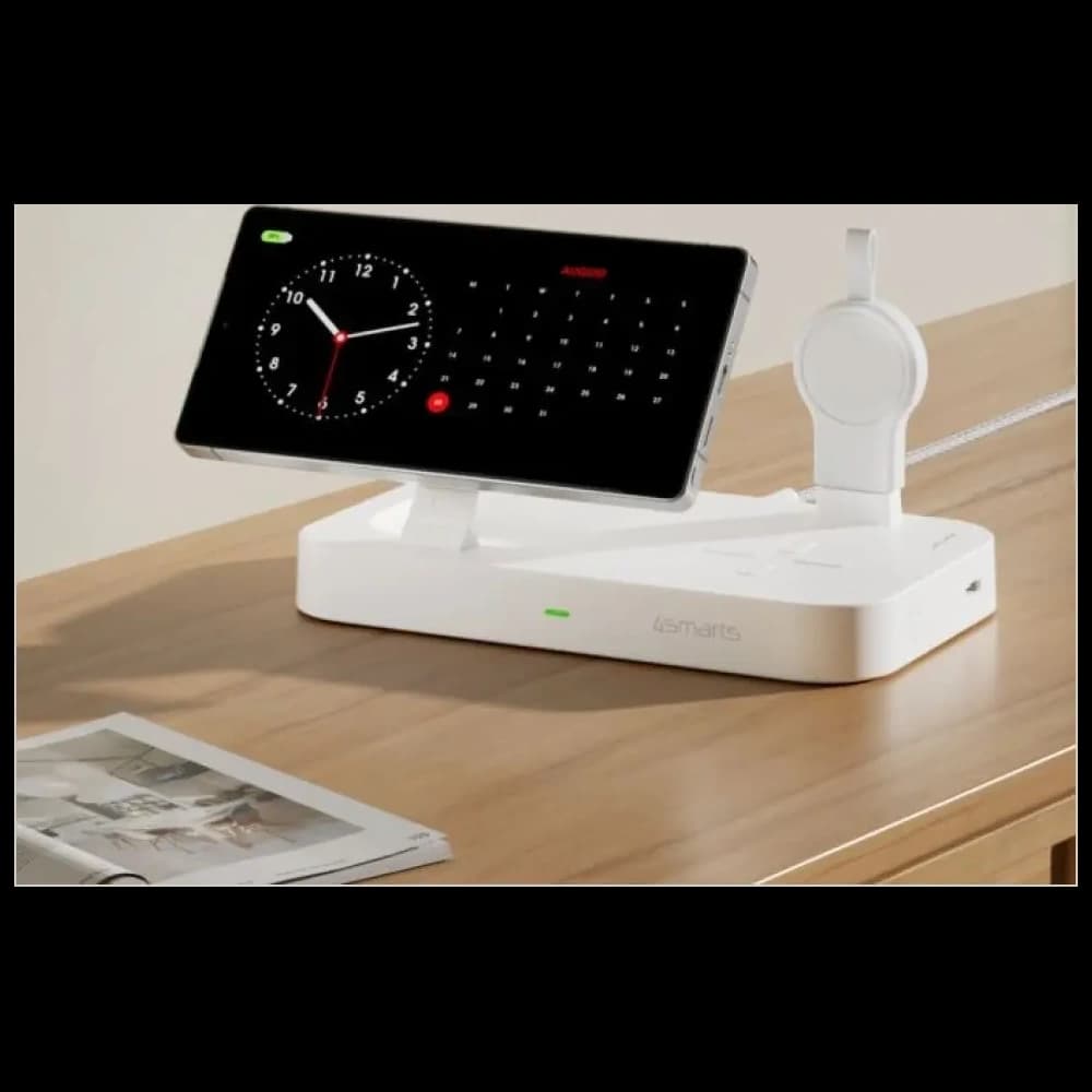 4smarts Qi2 Trident Ladestation mit Galaxy Watch Ladegerät Weiß - 2