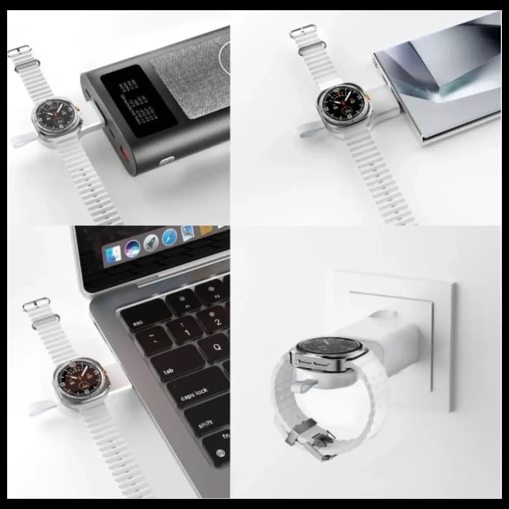 4smarts Qi2 Trident Ladestation mit Galaxy Watch Ladegerät Weiß - 3