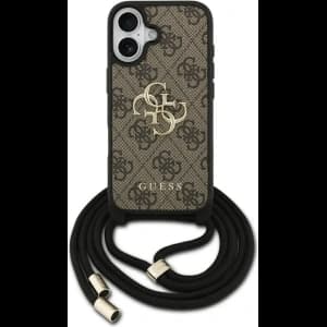 Guess 4G Big Logo Cord Stap Crossbody Apple iPhone 17 braun