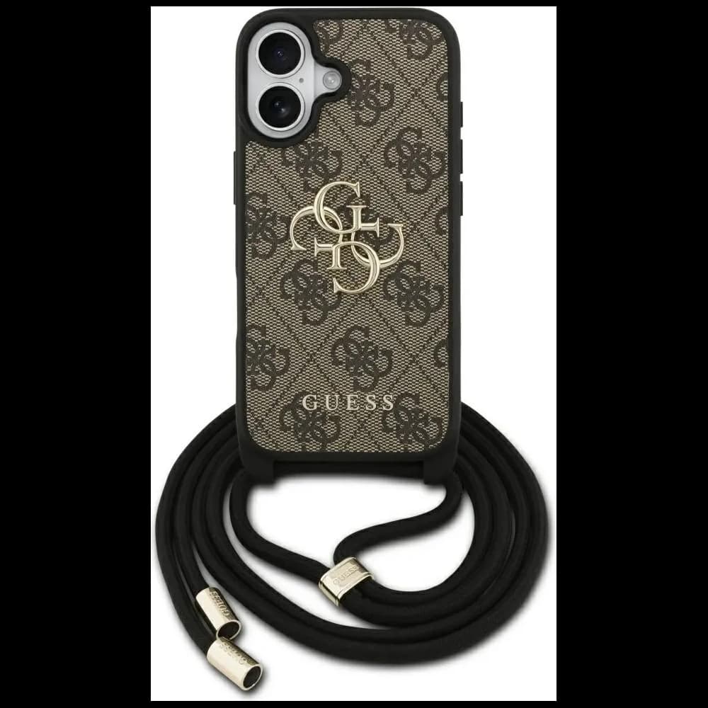 Guess 4G Big Logo Cord Stap Crossbody Apple iPhone 17 braun - 1