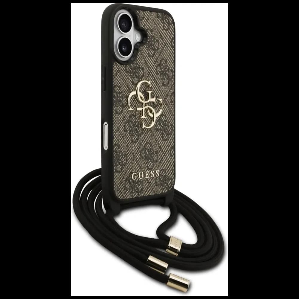 Guess 4G Big Logo Cord Stap Crossbody Apple iPhone 17 braun - 3
