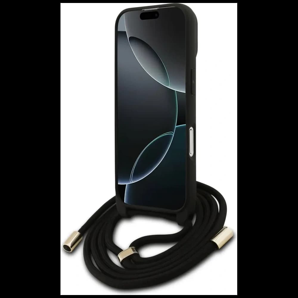 Guess 4G Big Logo Cord Stap Crossbody Apple iPhone 17 braun - 4