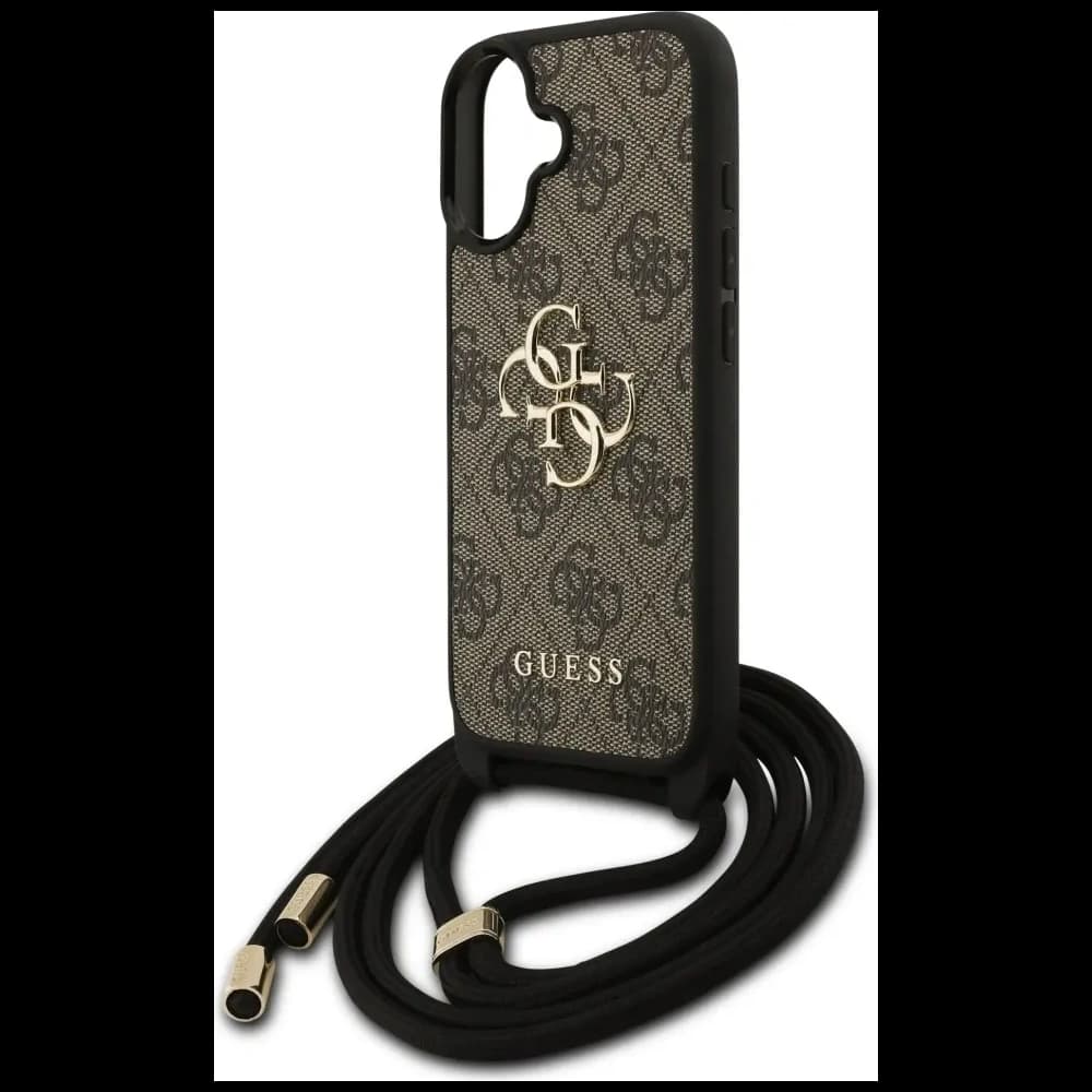 Guess 4G Big Logo Cord Stap Crossbody Apple iPhone 17 braun - 5