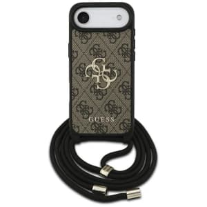 Guess 4G Big Logo Cord Stap Crossbody Apple iPhone Air brown