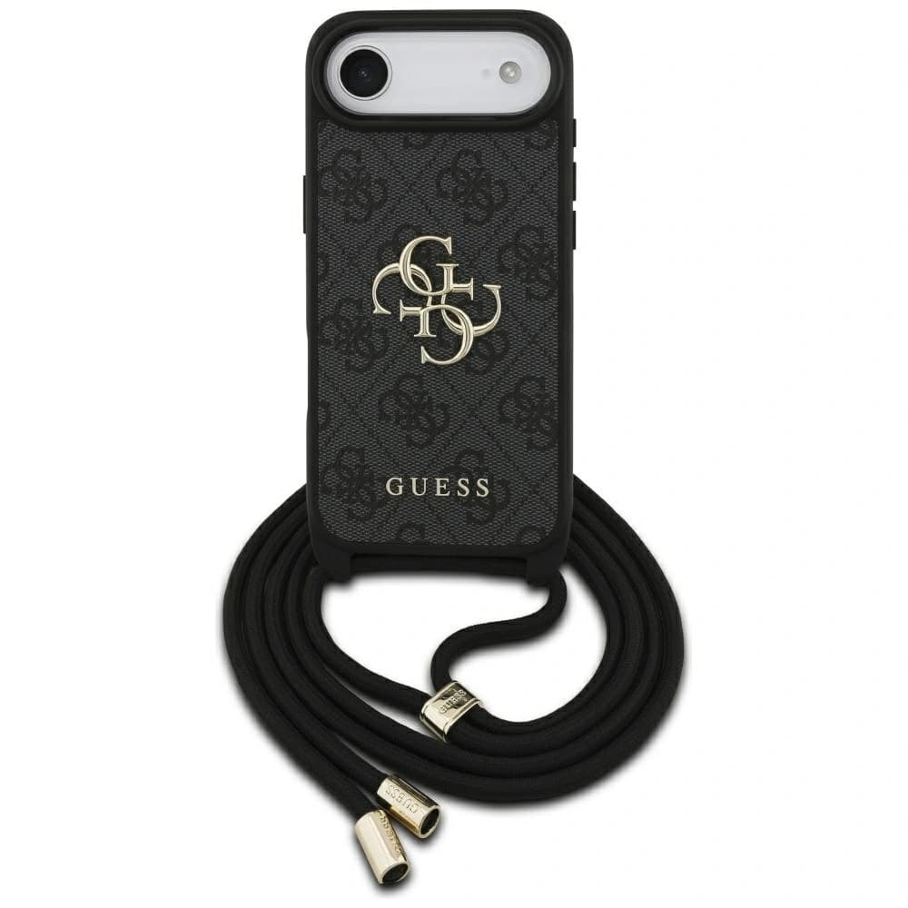 Guess 4G Big Logo Cord Stap Crossbody Apple iPhone Air black - 1