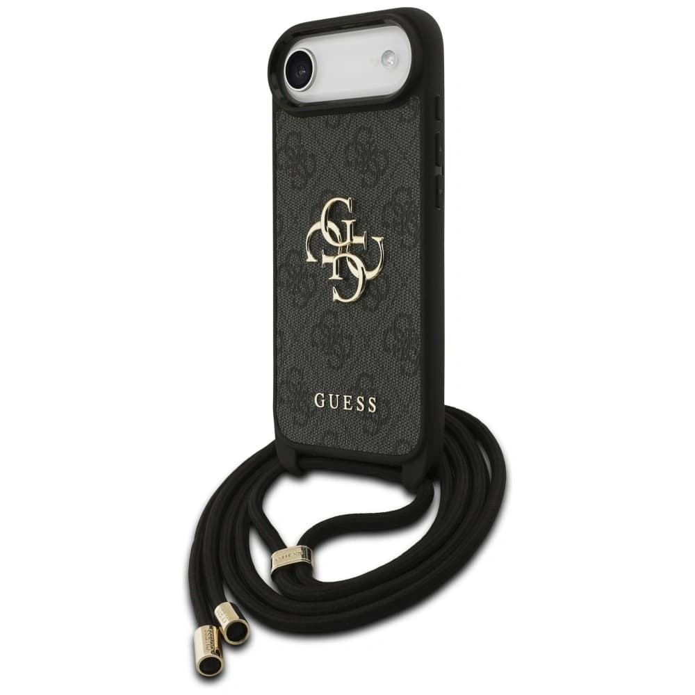 Guess 4G Big Logo Cord Stap Crossbody Apple iPhone Air black - 2