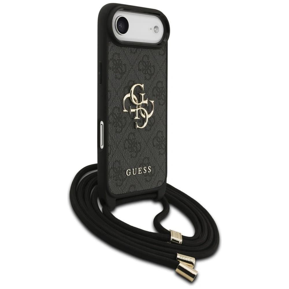 Guess 4G Big Logo Cord Stap Crossbody Apple iPhone Air black - 3