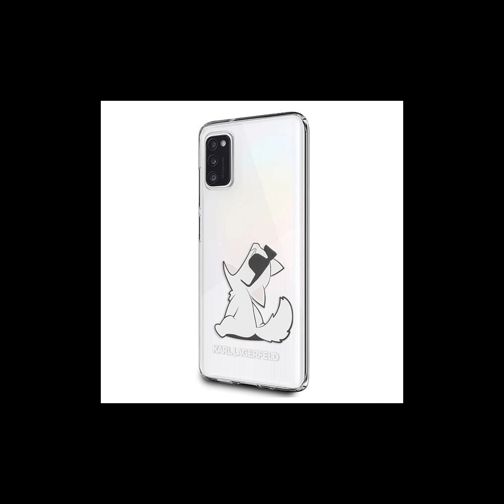 Karl Lagerfeld Samsung Tasche KLHCA41CFNRC Galaxy A41 Hartschalenkoffer transparent Choupette Fun - 1