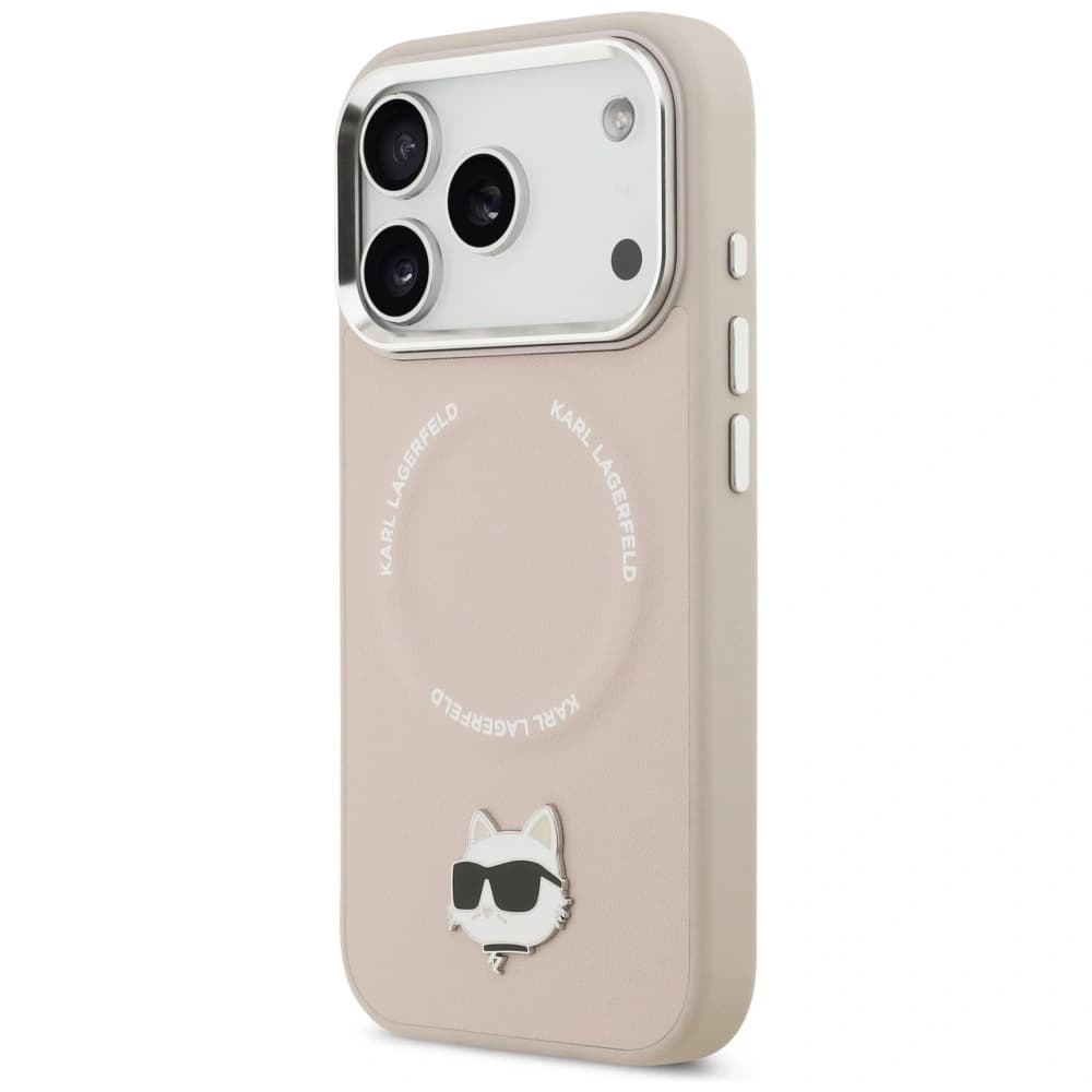 Karl Lagerfeld Choupette Pin MagSafe Apple iPhone 17 Pro Max rosa - 2