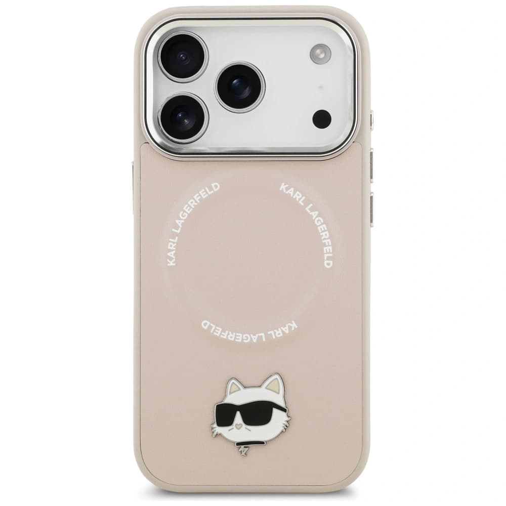 Karl Lagerfeld Choupette Pin MagSafe Apple iPhone 17 Pro Max rosa - 3