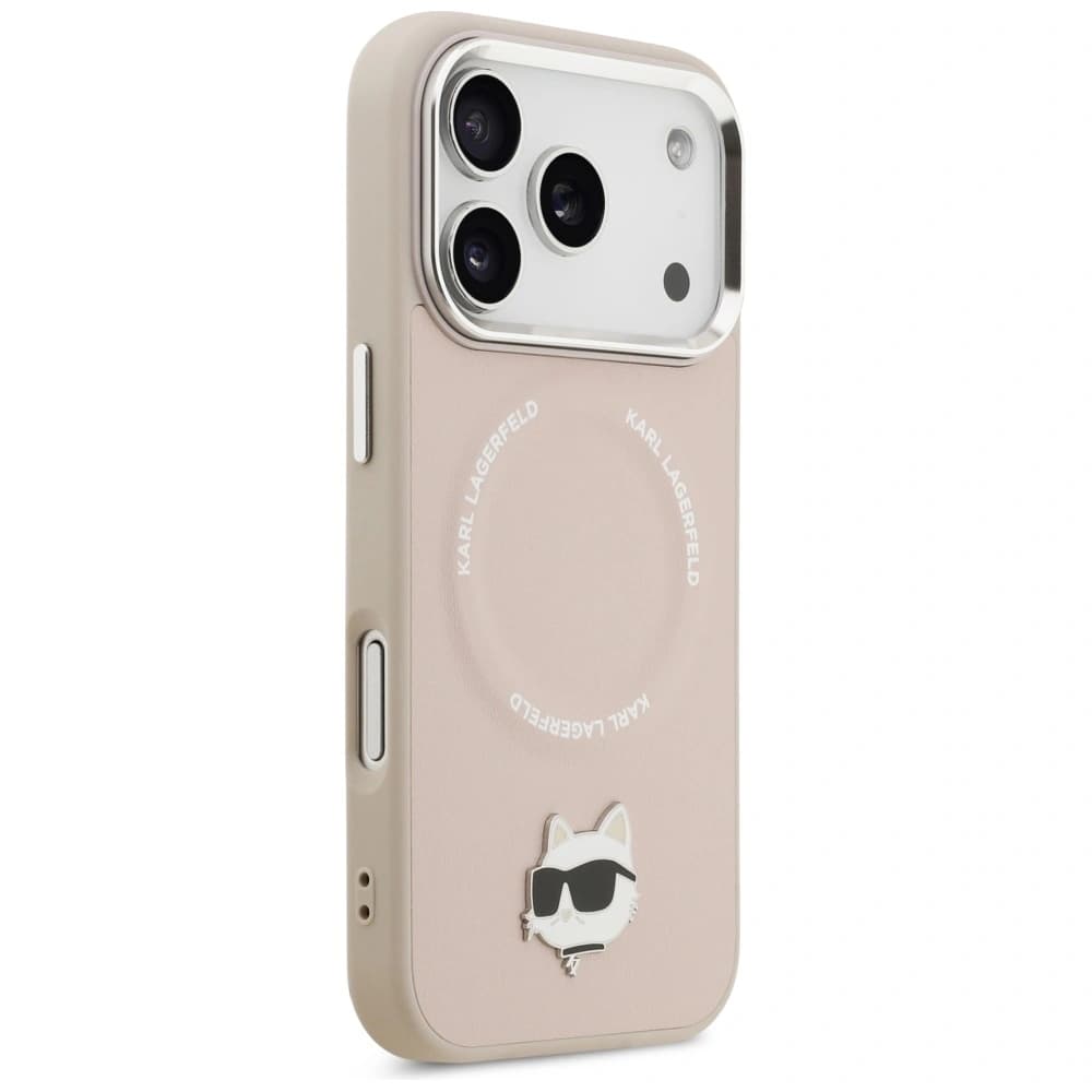 Karl Lagerfeld Choupette Pin MagSafe Apple iPhone 17 Pro Max rosa - 4